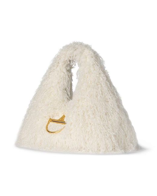 Gucci White Softbit Maxi Top Handle Bag