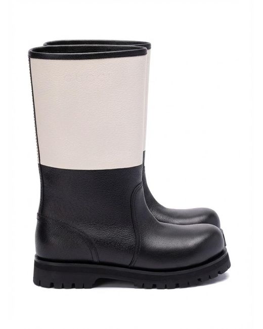 Gucci Black Grisou Leather Boots for men