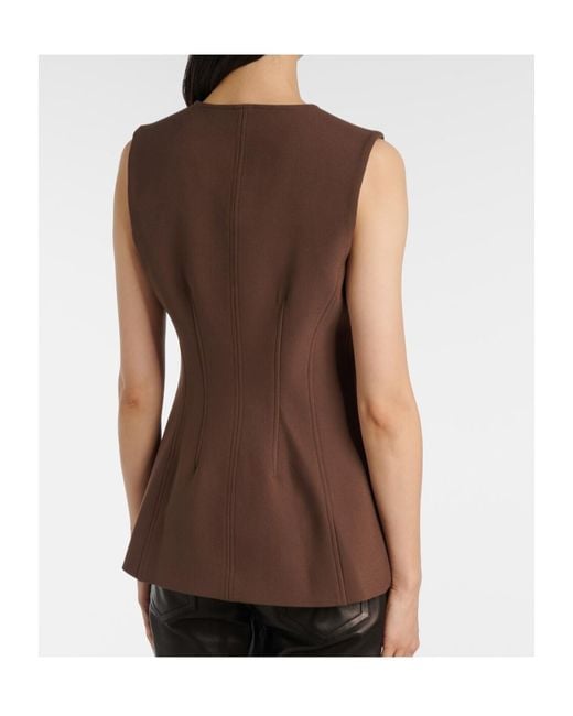 Veronica Beard Brown Jessup Vest