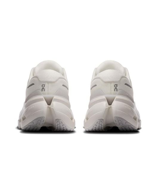 On Shoes White Cloudrunner 3 Mesh Running Shoes