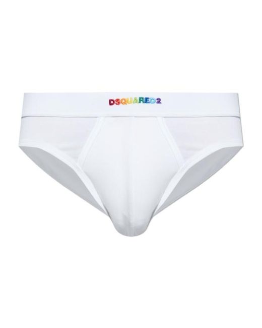 DSquared² White Logo Underwear for men