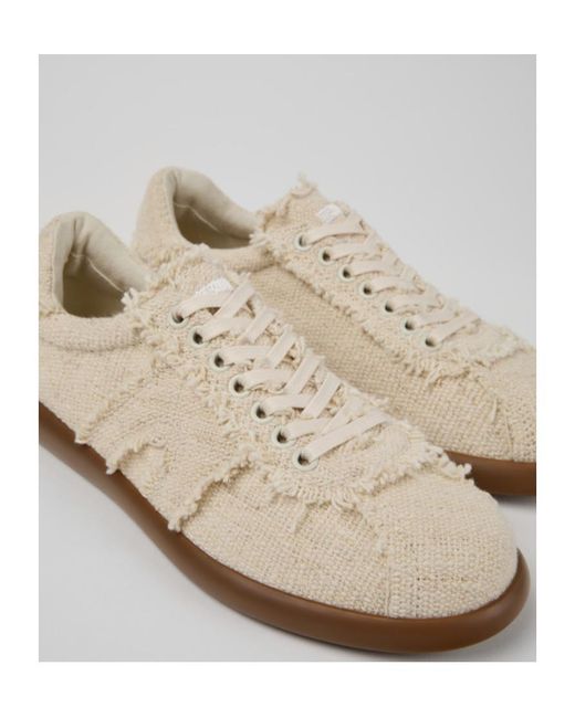 Camper White Organic Cotton Sneakers For