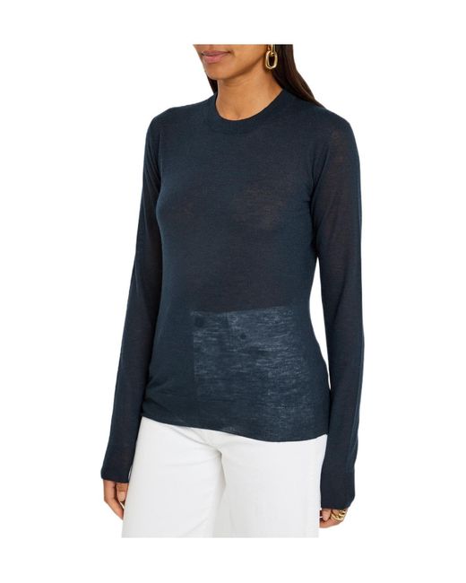 Joseph Blue Cashmere Knit Top