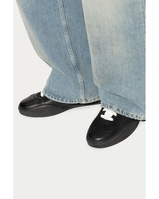 Acne Black Lace-Up Sneakers for men