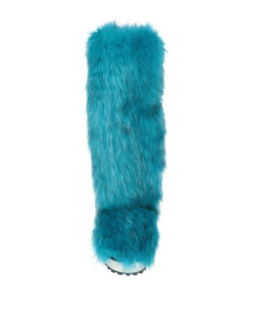 Dolce & Gabbana Blue Solid Color Short Boots