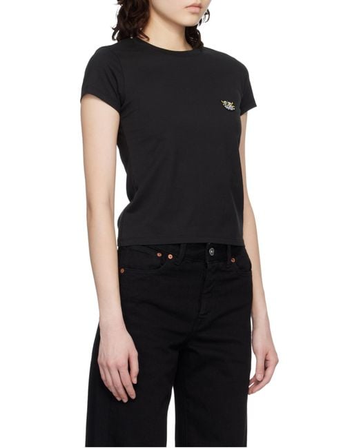 KENZO Black Gots Wild Tiger Printed Crewneck T-Shirt