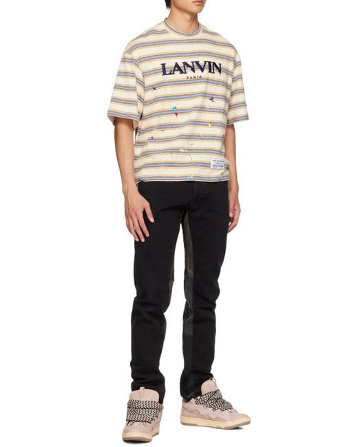 Lanvin Pink Curb Low-Top Sneakers for men
