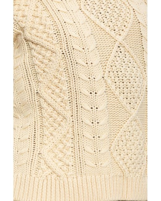 DIESEL Natural Cable Knit Sweater