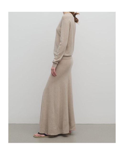 The Row Natural Jovian Cashmere Skirt