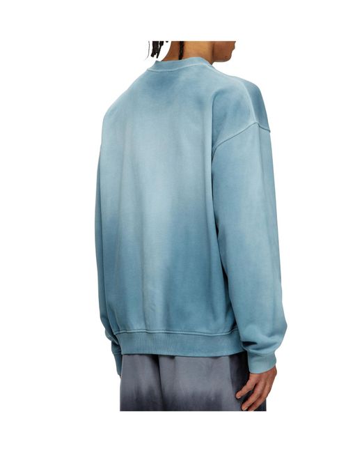 DIESEL Blue S-Boxt-R4 Faded Sweatshirt for men