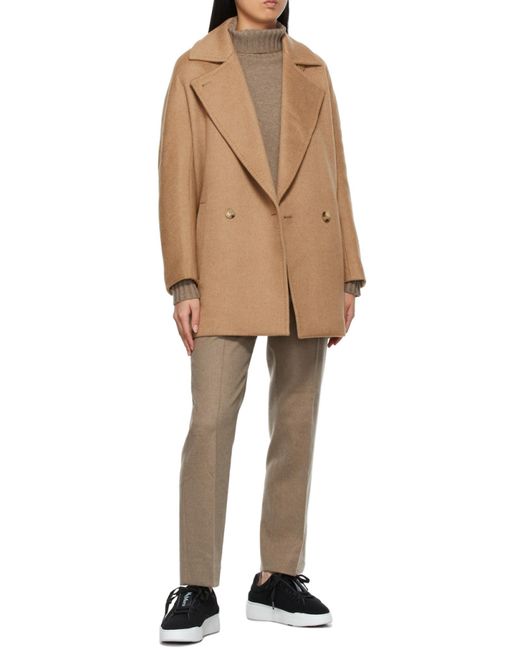 Max Mara Brown Trau Turtleneck Pullover