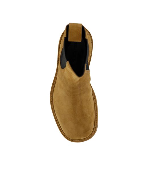 Bottega Veneta Brown Haddock Suede Chelsea Boots for men