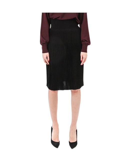 Givenchy Black Pleated Skirt