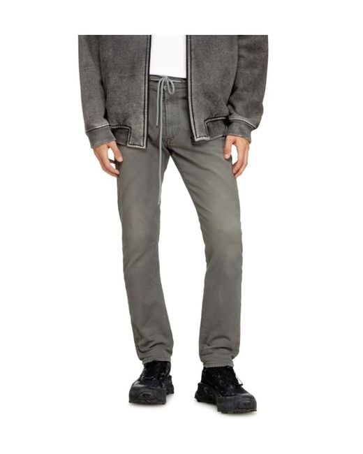 DIESEL Gray Belt Loop Jeans for men