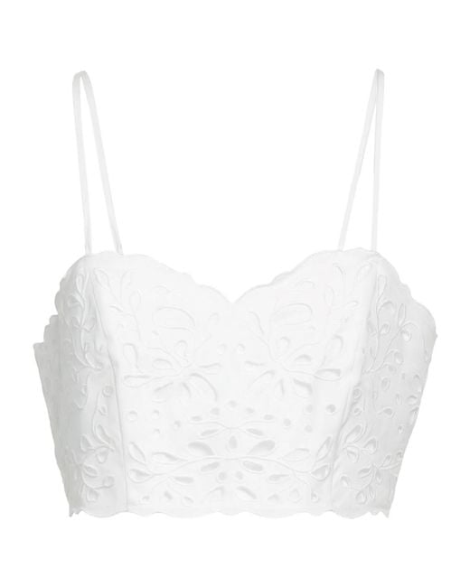 Chloé White Solid Color Tops