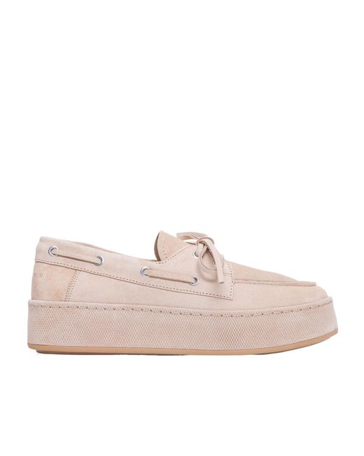Hogan Pink Lace Detailed Low-Top Sneakers