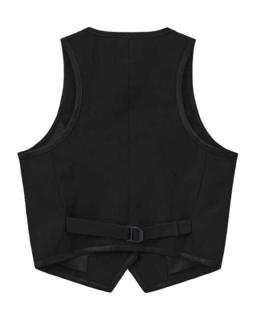 Marissa Chiara Black V-Neck Vest