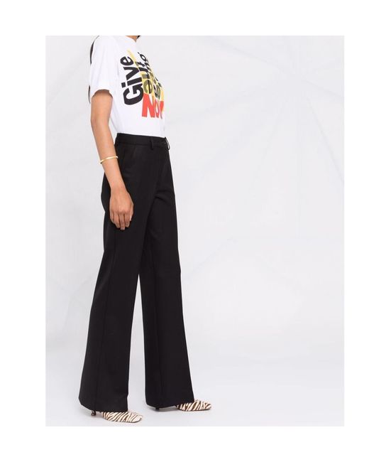 P.A.R.O.S.H. Black P.A.R.O..H. Flared Tailored Pants