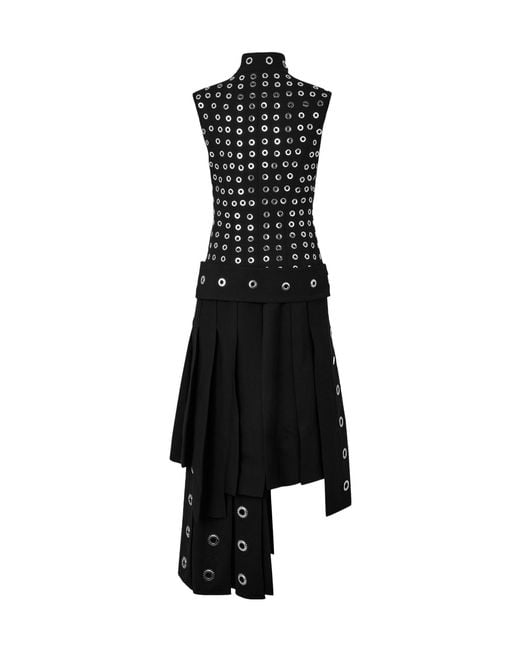 Off-White c/o Virgil Abloh Black Halter-Neck Mini Dress
