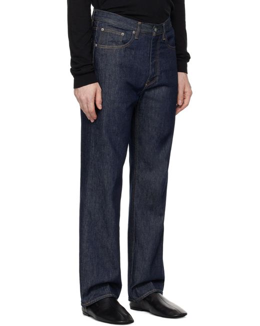 Auralee Blue Regular Fit Jeans for men