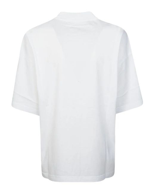 Palm Angels White Pattern Printed T-Shirt