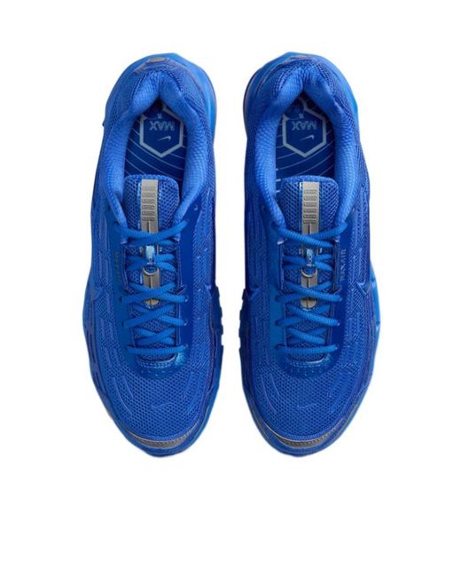 Nike Blue Air Max Lace-Up Sneakers for men