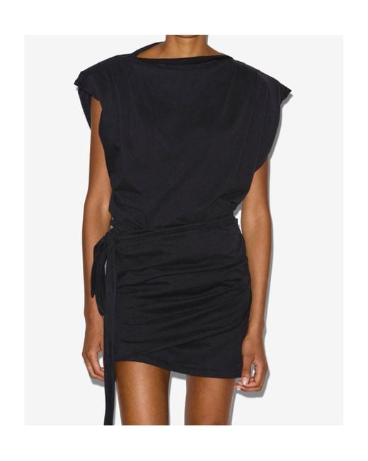Isabel Marant Black Marielle Short Jersey Dress
