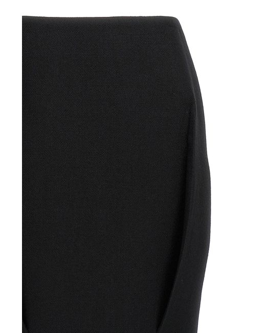 Prada Black High-Waisted Belted Skirt