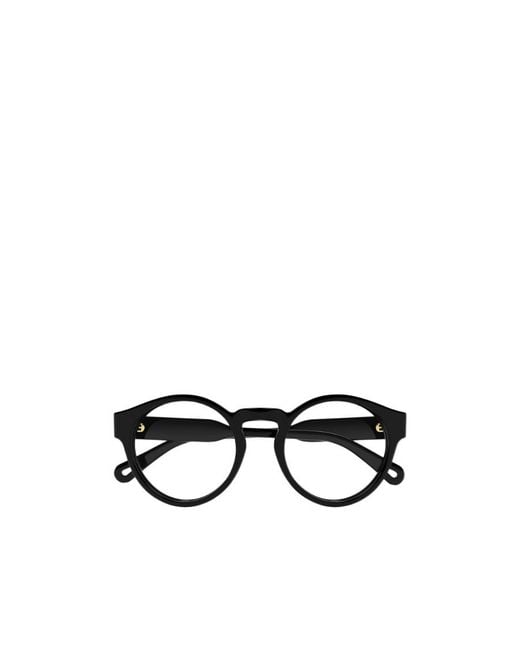 Chloé White Chloé Eyewear Round Frame Glasses