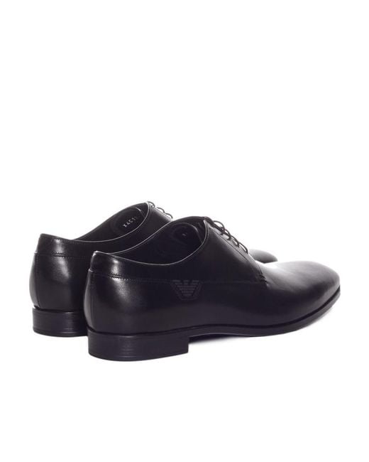 Emporio Armani Blue Lacing Business Casual Shoes for men