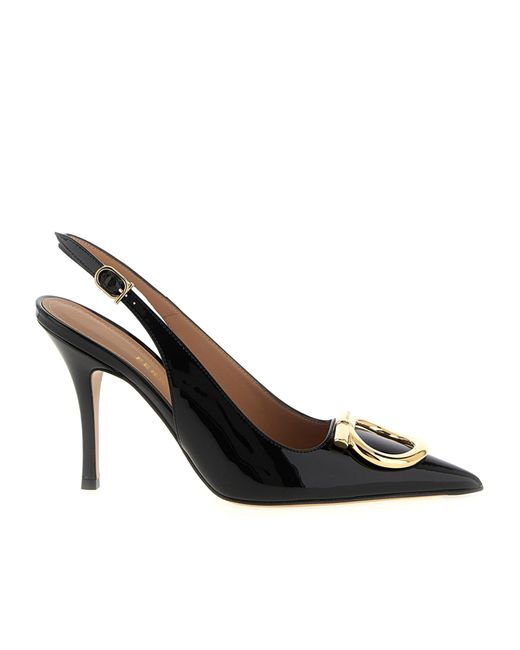 Ferragamo Metallic 'Sara' Slingback