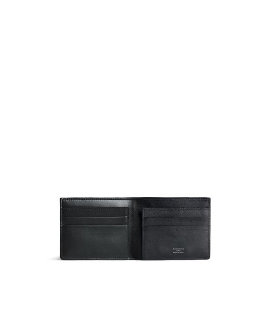 Balenciaga Black Rodeo Zip-Detailed Folded Wallet for men