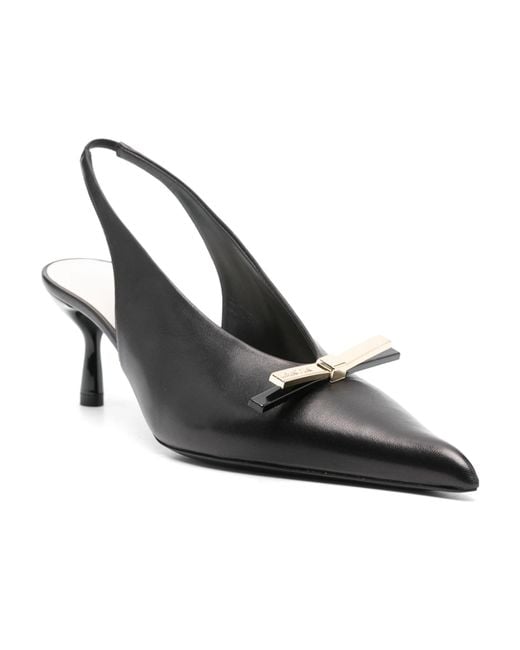 Lanvin Black Pointed High-Heeled Sandals