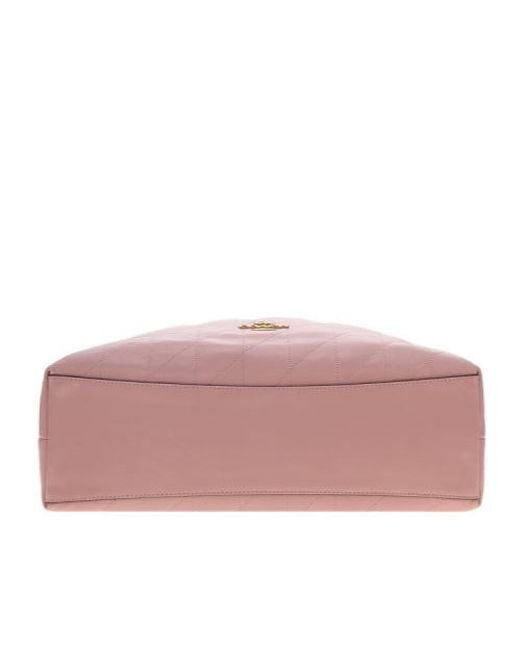 COACH Pink Evelyn Shoulder Bag With Quilting