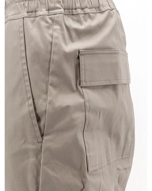 Rick Owens Gray Elastic Waist Casual Pants for men