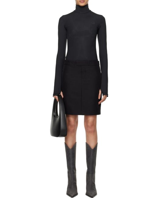 Coperni Black Hybrid Tailored Dress