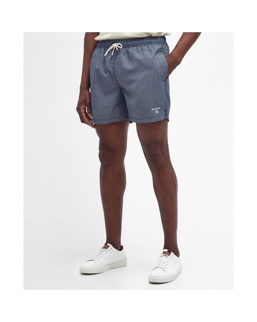 Barbour Blue Drawstring Swim Trunks for men