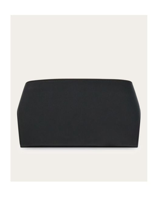 Ferragamo Black Wide Shoulder Strap Shoulder Bag