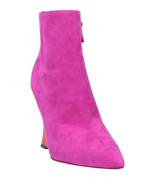 Tory Burch Pink Casual Suede Ankle Boots