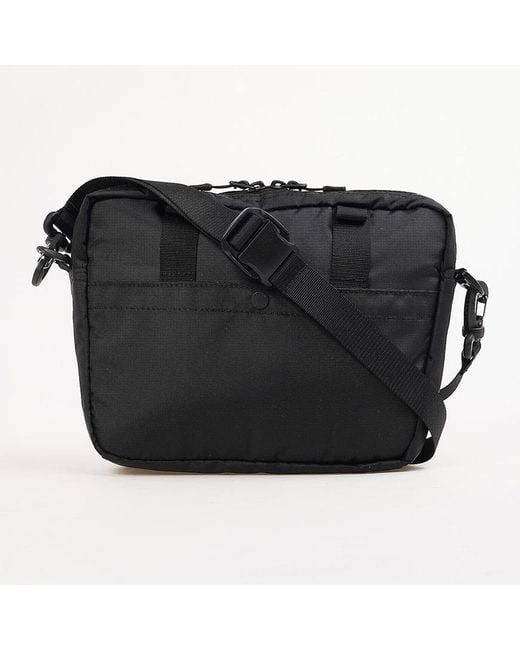 NANGA Black Zippered Shoulder Bag for men