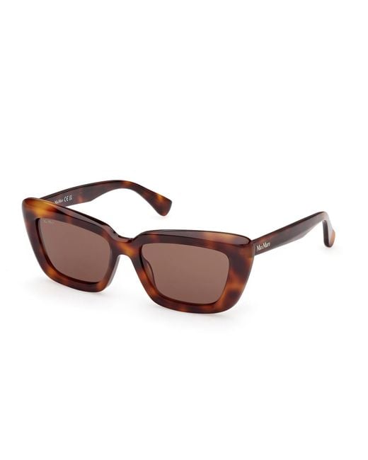 Max Mara Pink Elizabeth Square Frame Sunglasses