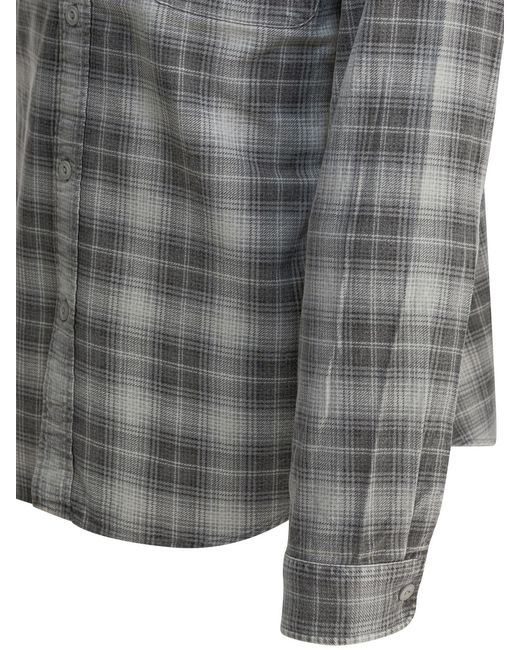 Stussy Gray Long-Sleeved Shirt for men