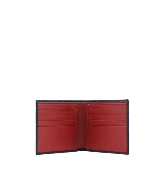 Ferragamo Blue Ferragamo Textured Gancini Wallet for men