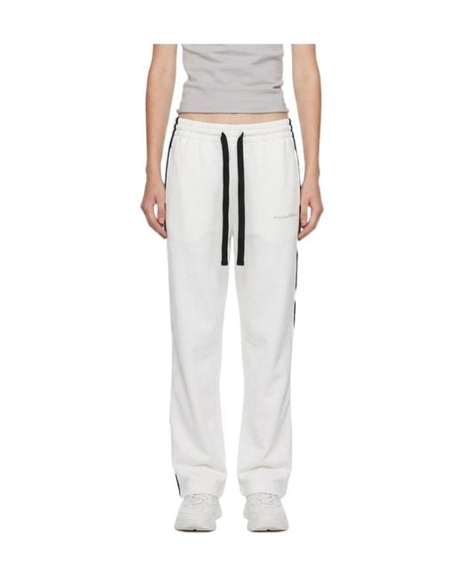 Marissa Chiara White Webbing Sweatpants