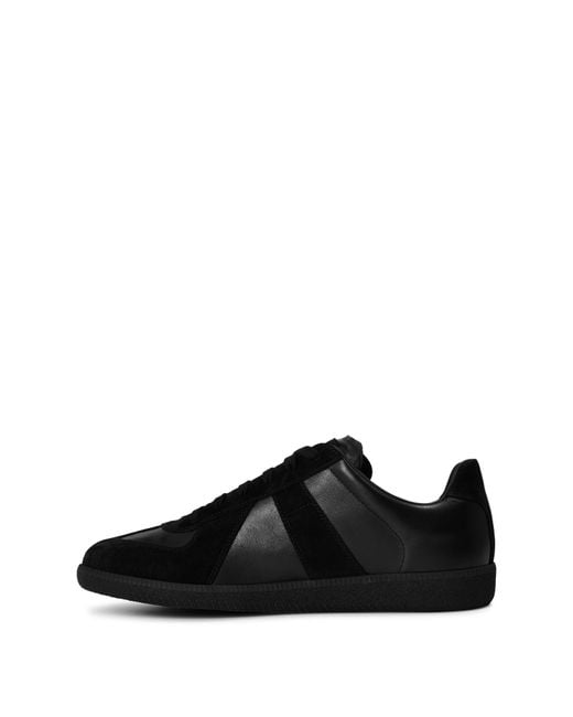 Maison Margiela Black Simple Low-Top Sports Shoes for men