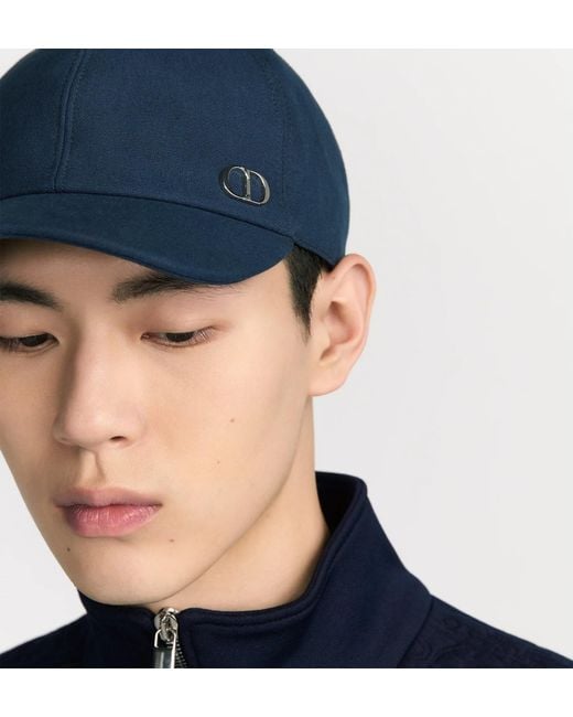 Dior Blue Cd Icon Logo Baseball Hat for men