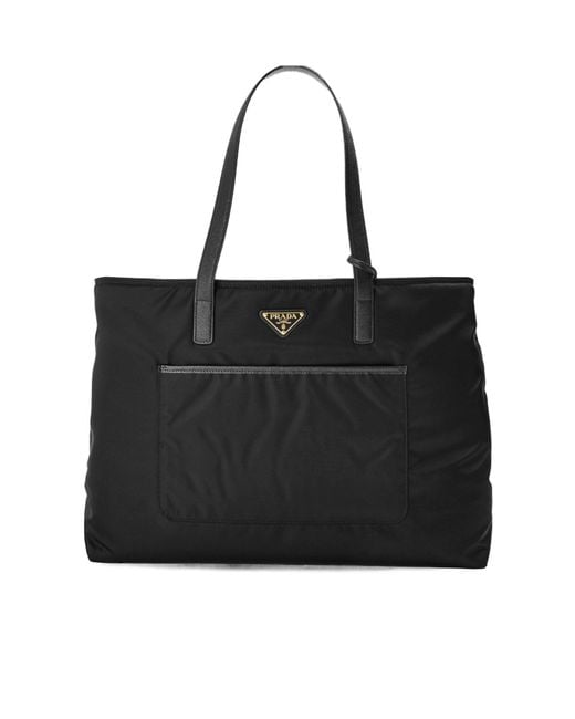 Prada Black Re Nylon Tote Bag