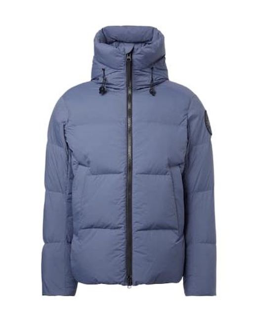 Canada Goose Blue Solid Color Down Jacket for men