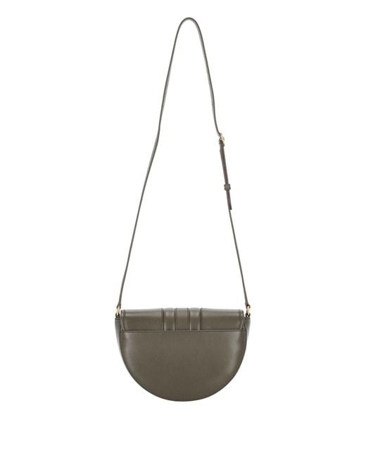 Bally White Panelled Leather Shoulder Bag