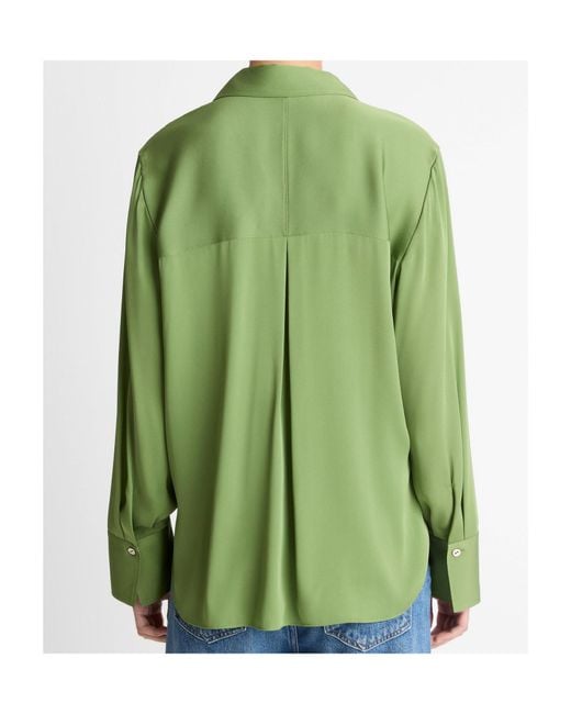 Vince Green Button-Front Shirt